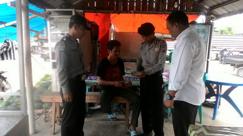 Polsek Bangkinang Barat Gelar Ops K2YD di Pasar Kuok